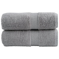Toalhas de rosto premium SOLUND 2 peças cinza 30x30 cm 600 g/m²