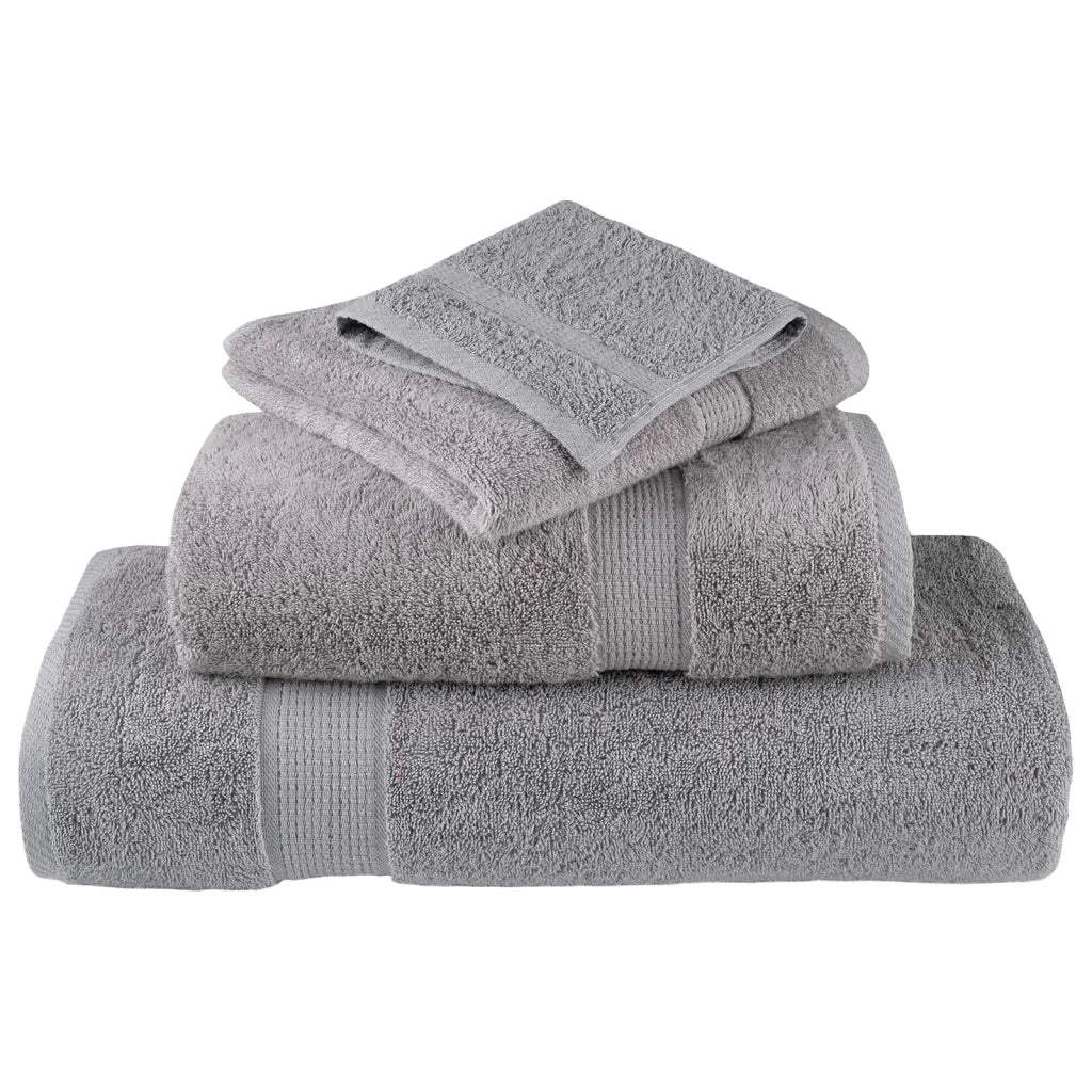Toalhas de rosto premium SOLUND 10 unidades cinza 30x30 cm 600 g/m²