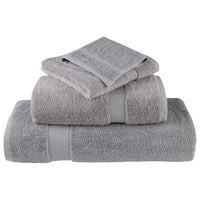 Toalhas de rosto premium SOLUND 10 unidades cinza 30x30 cm 600 g/m²