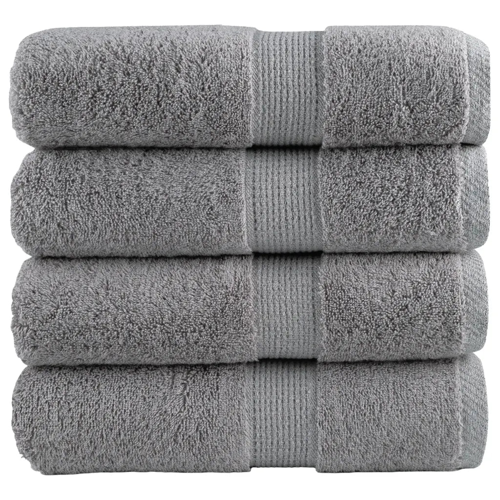 Toalhas de bidé premium SOLUND 4 pcs 30x50 cm 600 gsm cinzento
