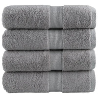 Toalhas de bidé premium SOLUND 4 pcs 30x50 cm 600 gsm cinzento