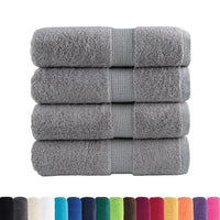 Toalhas de bidé premium SOLUND 4 pcs 30x50 cm 600 gsm cinzento