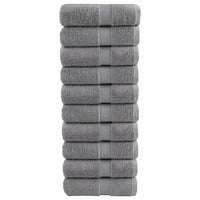 Toalhas de bidé premium SOLUND 10pcs 30x50 cm 600 gsm cinzento