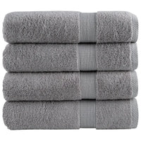 Toalhas de mãos premium SOLUND 4pcs 50x100 cm 600 gsm cinzento