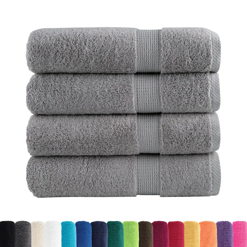 Toalhas de mãos premium SOLUND 4pcs 50x100 cm 600 gsm cinzento