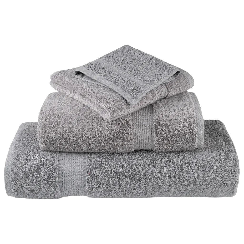 Toalhas de mãos premium SOLUND 4pcs 50x100 cm 600 gsm cinzento
