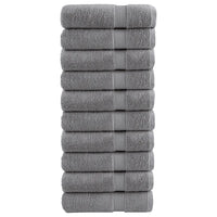 Toalhas de mãos premium SOLUND 10pcs 50x100cm 600 gsm cinzento