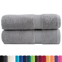 Toalhas de banho premium SOLUND 2pcs 70x140cm 600 gsm cinzento