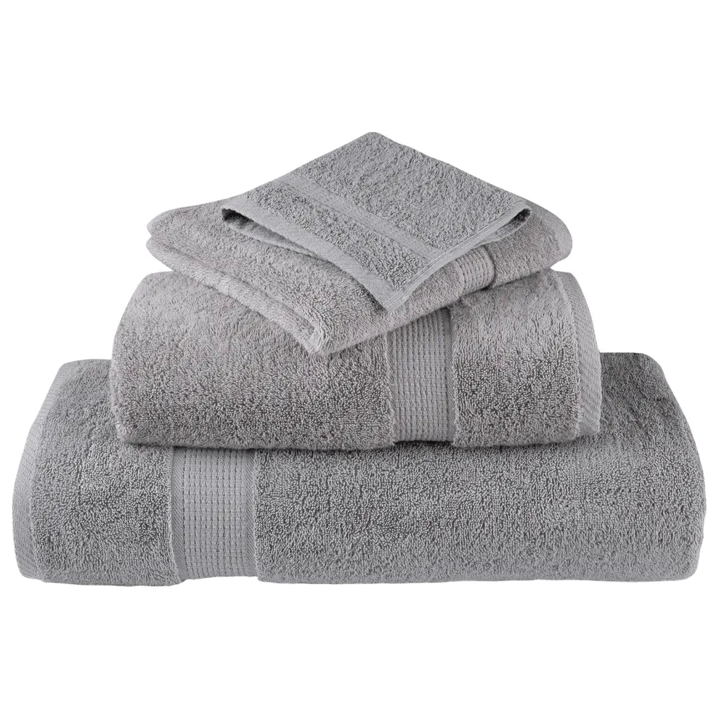 Toalhas de banho premium SOLUND 2pcs 70x140cm 600 gsm cinzento