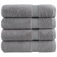 Toalhas de banho premium SOLUND 4pcs 70x140cm 600 gsm cinzento