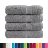 Toalhas de banho premium SOLUND 4pcs 70x140cm 600 gsm cinzento