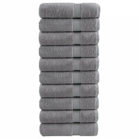Toalhas de banho premium SOLUND 10pcs 70x140cm 600gsm cinzento