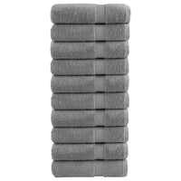Toalhas banho premium SOLUND 10pcs 100x150cm 600gsm cinzento
