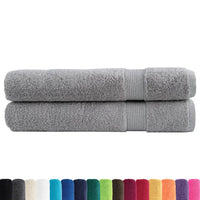 Toalhas premium SOLUND 2 pcs 100x200 cm 600 gsm cinzento