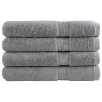 Toalhas premium SOLUND 4 pcs 100x200 cm 600 gsm cinzento