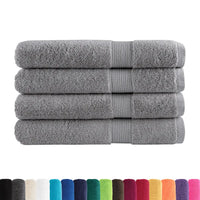 Toalhas premium SOLUND 4 pcs 100x200 cm 600 gsm cinzento