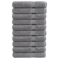 Toalhas premium SOLUND 10 pcs 100x200 cm 600 gsm cinzento