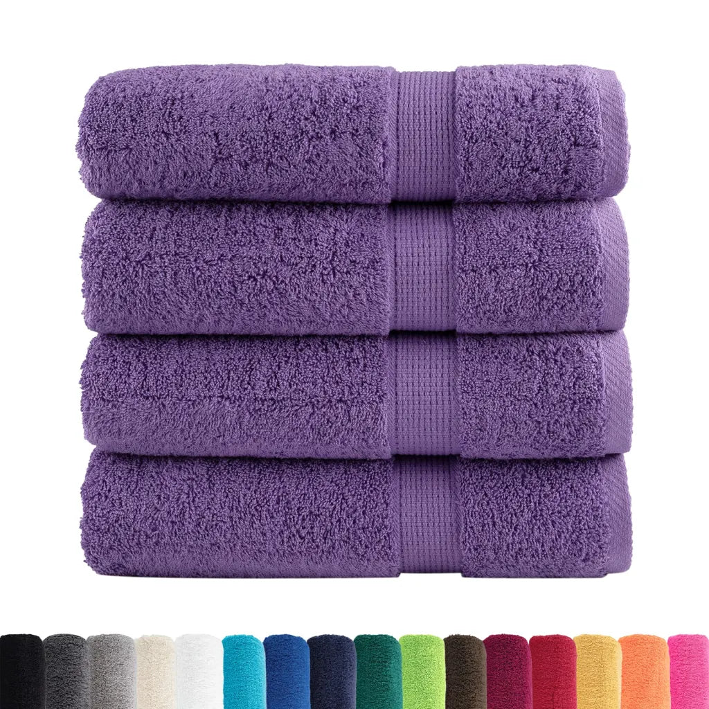 Toalhas de banho premium SOLUND 4 pcs 100x150 cm 600 gsm verde