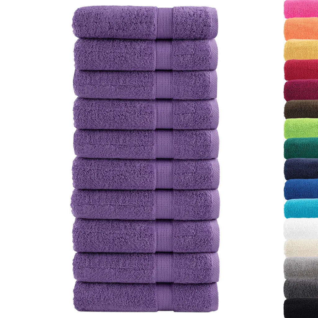 Toalhas de banho premium SOLUND 10pcs 100x150 cm 600 gsm verde