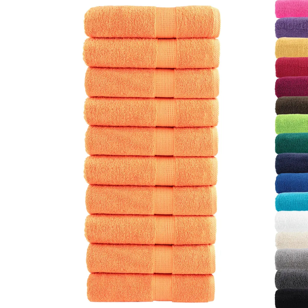 Toalhas de banho premium SOLUND 10pcs 100x150 cm 600 gsm verde