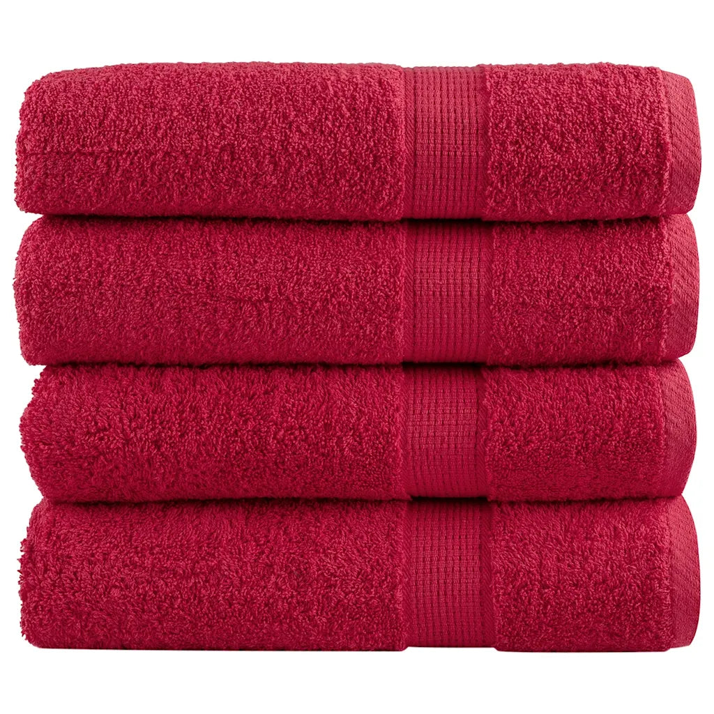 Toalhas de banho premium SOLUND 4 pcs 100x150 cm 600 gsm verde