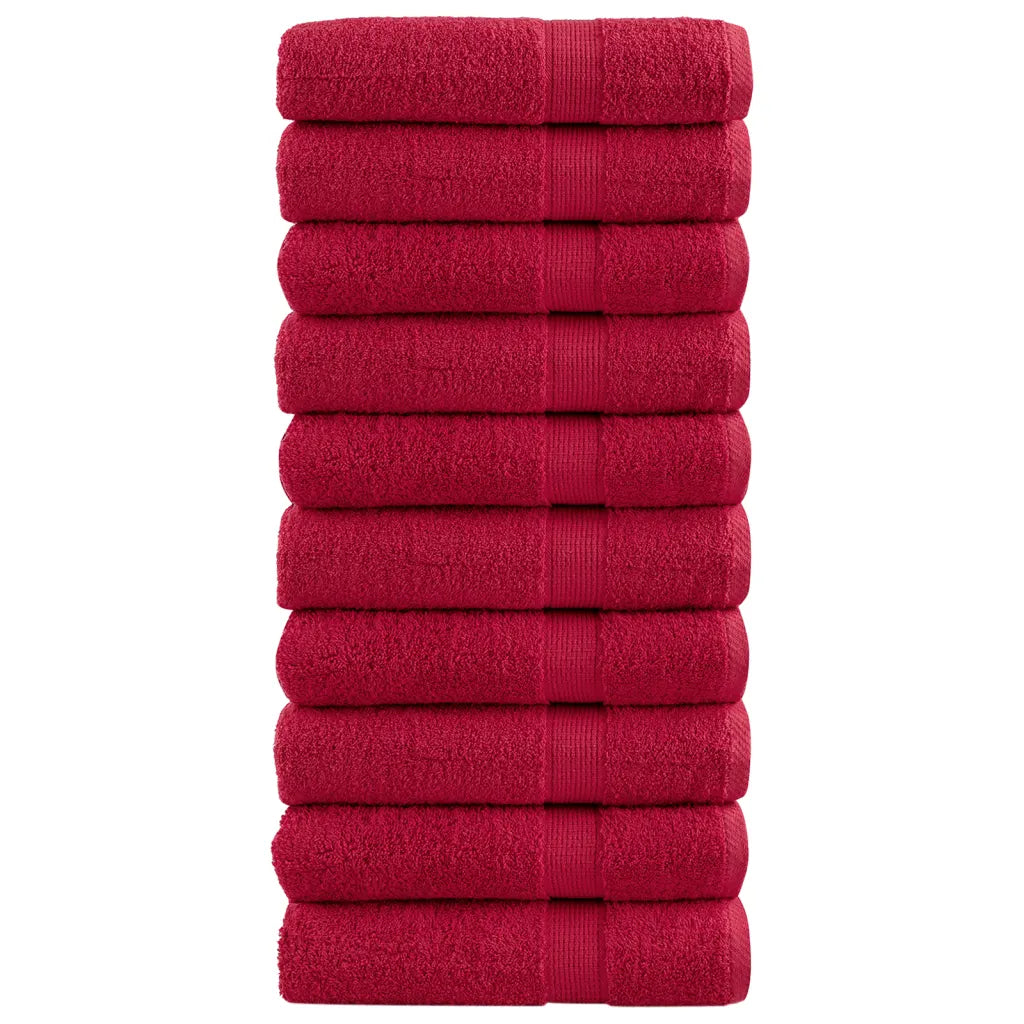 Toalhas de banho premium SOLUND 10pcs 100x150 cm 600 gsm verde