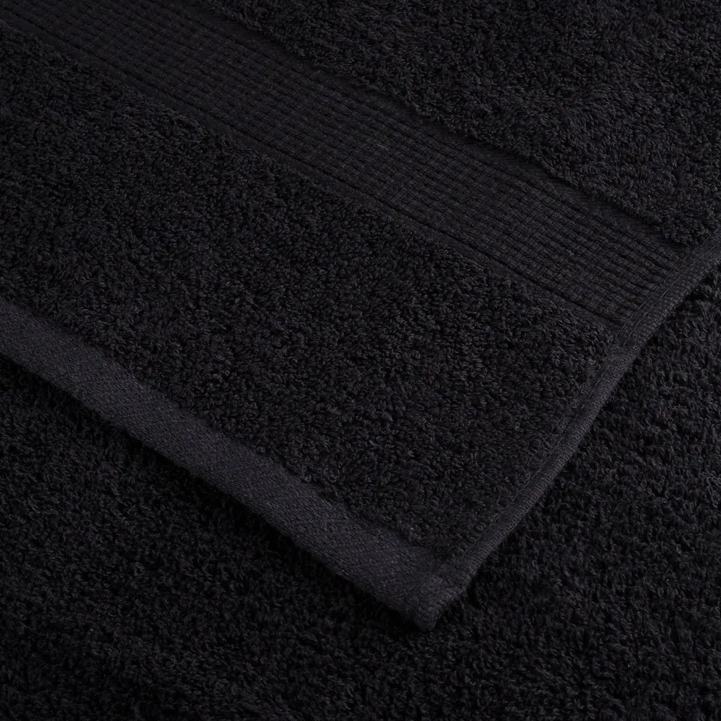 Toalhas de rosto premium SOLUND 2 peças pretas 30x30 cm 600 g/m²