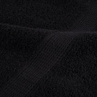Toalhas de rosto premium SOLUND 4 peças pretas 30x30 cm 600 g/m²