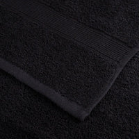 Toalhas de rosto premium SOLUND 10 unidades, pretas, 30x30 cm, 600 g/m²