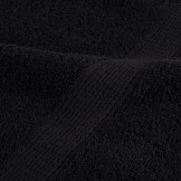 Toalhas de rosto premium SOLUND 10 unidades, pretas, 30x30 cm, 600 g/m²
