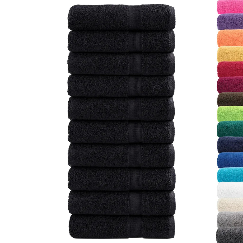 Toalhas de banho premium SOLUND 10pcs 100x150 cm 600 gsm verde