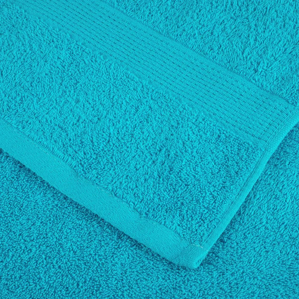 Toalha de Convidado SOLUND 4 pcs Turquesa  550 gsm