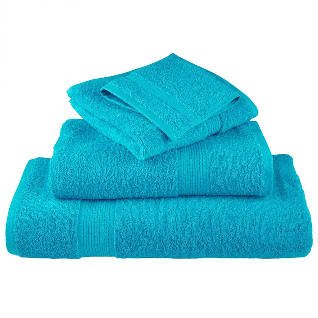 Toalha de Convidado SOLUND 4 pcs Turquesa  550 gsm
