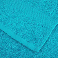 Toalha de Convidado SOLUND 10 pcs Turquesa  550 gsm