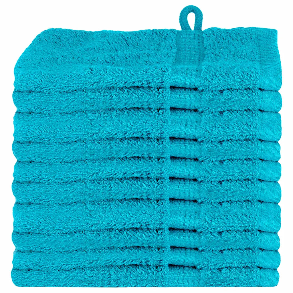 Toalha de Convidado SOLUND 10 pcs Turquesa  550 gsm