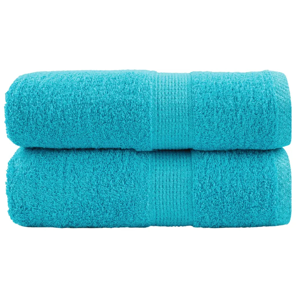 Toalhas de rosto premium SOLUND 2 peças turquesa 30x30 cm 600 g/m²