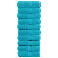Toalhas de bidé premium SOLUND 10pcs 30x50 cm 600 gsm turquesa