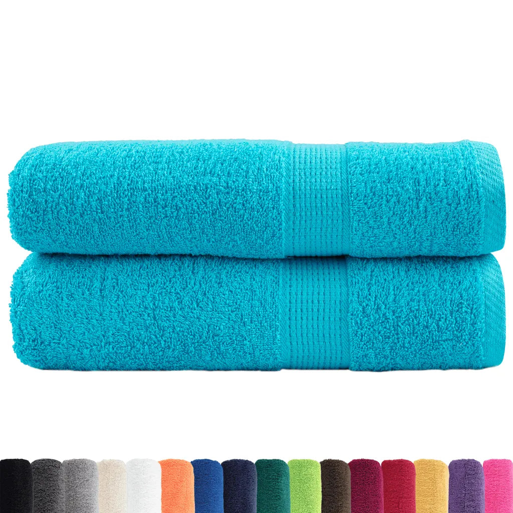 Toalhas de mãos premium SOLUND 2pcs 50x100 cm 600 gsm turquesa