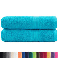 Toalhas de mãos premium SOLUND 2pcs 50x100 cm 600 gsm turquesa