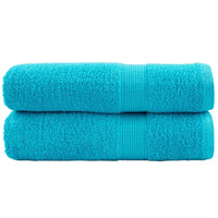 Toalhas de banho premium SOLUND 2pcs 70x140cm 600 gsm turquesa
