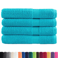 Toalhas premium SOLUND 4 pcs 100x200 cm 600 gsm turquesa