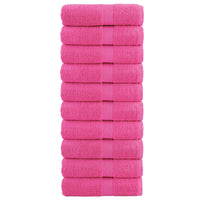 Toalhas de rosto premium SOLUND 10 unidades rosa 30x30 cm 600 g/m²