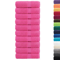 Toalhas de rosto premium SOLUND 10 unidades rosa 30x30 cm 600 g/m²
