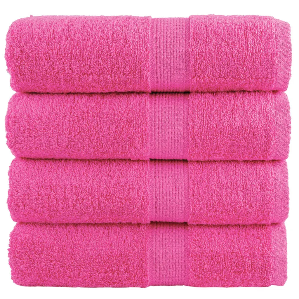 Toalhas de bidé premium SOLUND 4 pcs 30x50 cm 600 gsm rosa