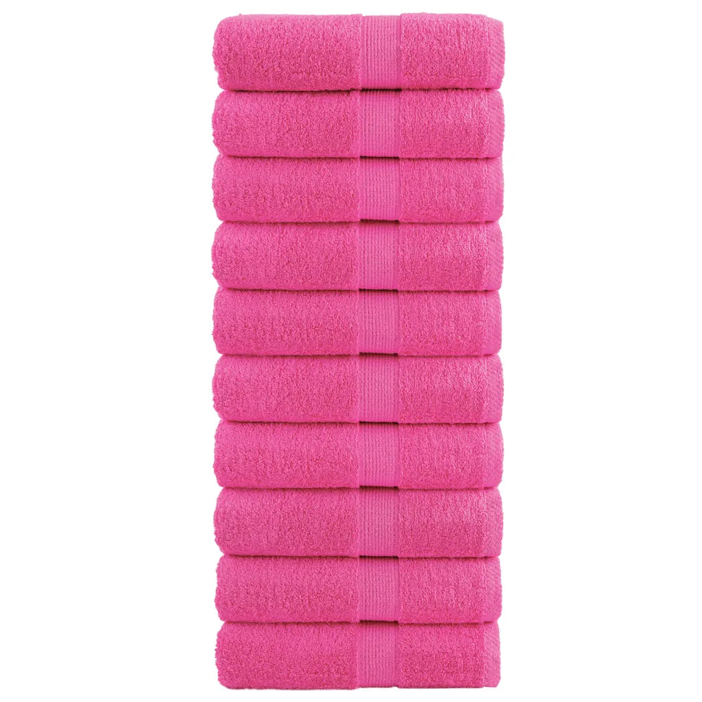 Toalhas de bidé premium SOLUND 10 pcs 30x50 cm 600 gsm rosa