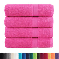 Toalhas de banho premium SOLUND 4 pcs 70x140cm 600 gsm rosa