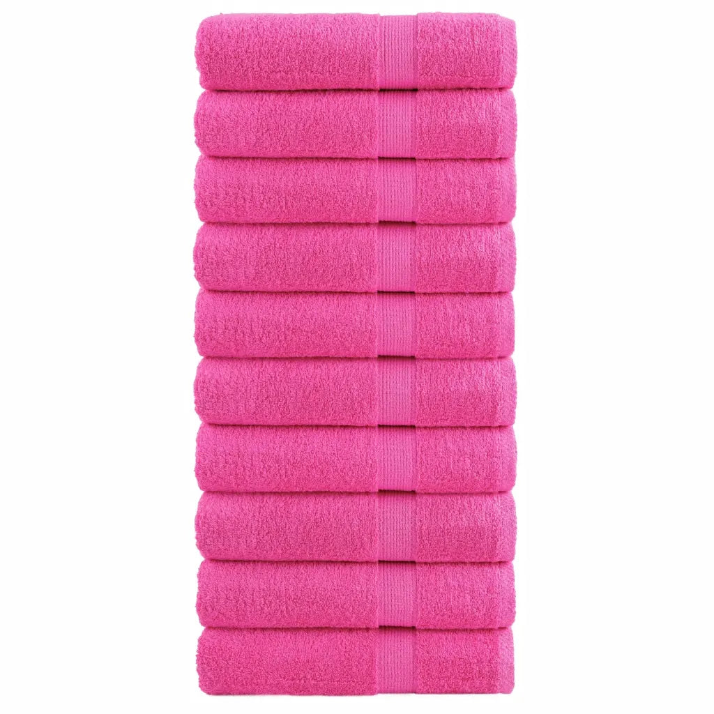 Toalhas de banho premium SOLUND 10 pcs 70x140cm 600 gsm rosa