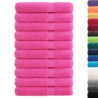 Toalhas de sauna premium SOLUND 10 pcs 80x200 cm 600 gsm rosa
