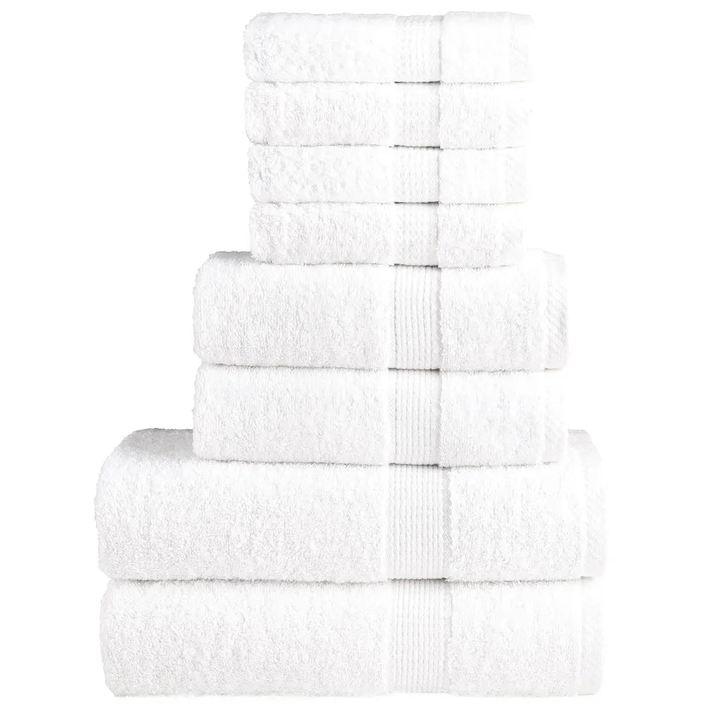 8pcs Conjunto toalhas banho premium SOLUND 600 gsm
