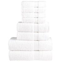 8pcs Conjunto toalhas banho premium SOLUND 600 gsm